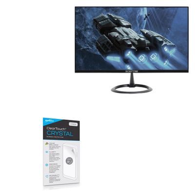 BoxWave Screen Protector Compatible with Sceptre 24.5" HD LED Gaming Monitor (E258B-1658A1) - ClearTouch Crystal (2-Pack), HD Film Skin - Shields from Scratches