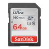 SanDisk 64GB Ultra Class 10 140 MB/s UHS-I SDXC Memory Card (3-Pack) with Focus All-in-One High Speed Card Reader (4 Items) view 2