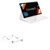 BoxWave Stand and Mount Compatible with Acer ConceptD 7 Ezel (CC715-71) - Pocket Aluminum Stand 3-in-1, Portable Multi Angle Viewing Riser - Metallic Silver view 1