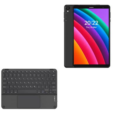 BoxWave Keyboard Compatible with Headwolf Tablet FPad1 (8 in) - SlimKeys Bluetooth Keyboard with Trackpad, Portable Slim TouchPad - Jet Black