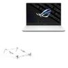 BoxWave Stand and Mount Compatible with ASUS ROG Zephyrus G15 (GA503) - Pocket Aluminum Stand 3-in-1, Portable Multi Angle Viewing Riser - Metallic Silver view 1