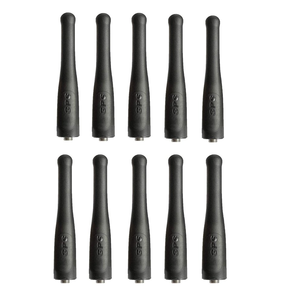 10Pack PMAE4023 PMAE4023B UHF + GPS Short Stubby Antenna 430-470MHz 3.5 Inch Compatible with XPR6100 XPR6300 XPR6350 XPR6500 XPR6550 APX1000 APX4000 APX6000 APX7000 APX8000 XTS5000 XTS 2500