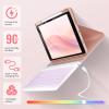 OYEEICE Keyboard Case for iPad 9th/8th/7th Generation 10.2 inch 2021/2020/2019, iPad Pro 10.5-inch, iPad Air 3 2019- Rotating Magnetic Clear Cover with Detachable Wireless Backlit Keyboard - Pink view 4