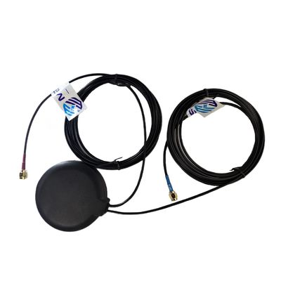 Maswell 2 Combo GPS and 4G LTE Combination Antenna 700-2700MHz Adhesive and Magnet Mount SMA Male Dual Antenna