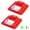 QWORK Fire Alarm, 2 Pack 12 / 24V DC Wired Sound and Light Fire Alarm Warning Strobe Siren Horn, Sound Alarm Security System Sensor, WD8912 view 1