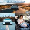 4K Dash Cam Front Rear Dual Lens Built in BT, Car Dashboard Camera Recorder with 7in HD, 120 Wide Angle, Recording, 24hr Parking Monitor, G Sensor view 4