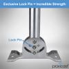 Proxicast Pro-Grade J-Max 100% Solid Rustproof Aluminum Antenna Mount - Universal Outdoor Adjustable Pivot/Lock Bracket & J-Pipe Mast (1.5" x 36" Pole) for Wall, Eave or Roof Mounting (ANT-800-JP2-XL) view 3