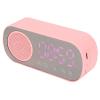 Digital Alarm Clock, HiFi LED Mirror Screen Alarm Clock, Playback Speaker Dual Alarm Clock Radio, TF Card, FM, Portable Electronic Clock for Reading, Travel view 1