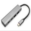 DIGITUS 4-Port USB-C Hub - USB 3.1 Gen 2-2X USB A + 2X USB-C - up to 10Gbps - Plug & Play - Aluminum Case - Dark Grey view 1