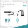 DIGITUS 4-Port USB-C Hub - USB 3.1 Gen 2-2X USB A + 2X USB-C - up to 10Gbps - Plug & Play - Aluminum Case - Dark Grey view 2