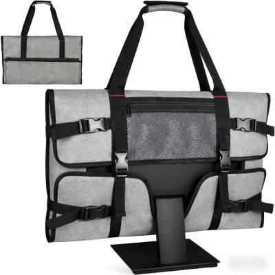 ANKROYU Travel Carrying Bag Compatible for 24in LCD Display Screen, Desktop Computer Monitor Carrying Case, Protective Storage Case Monitor Dust Cover with Padded Velvet Lining