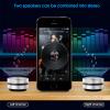 Henniu Bone Conduction Speakers, Wireless Speakers 1 Pack Humbird Speaker Wirelessly BT Speaker Mini Portable Loud Stereo Sound Built-in Mic Sound Box(Silver-1pcs) view 3