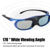 Hidyliu 3D Glasses HD Rechargeable 3D Active Shutter Glasses for All DLP Link 3D Projectors, Compatible with BenQ, Optoma, Viewsonic DLP Projector, Cannot be used for TV Computer view 4