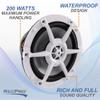 RecPro RV 7.7" Coaxial Water-Resistant Speaker Indoor/Outdoor with RGB LED Lighting (2) view 3