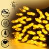 Holiday Essence - Yellow LED Christmas String Lights, 100 Mini Light Set Green Wire 26.9 Ft for Halloween Autumn, Holiday Lighting Decoration, Indoor & Outdoor, Christmas Tree Dcor, UL Certified view 2
