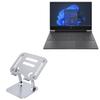BoxWave Stand and Mount Compatible with HP Victus 15 (15z-fb000) - Executive VersaView Laptop Stand, Ergonomic Adjustable Viewing Angle Metallic Riser - Metallic Silver view 1