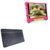 BoxWave Keyboard Compatible with Coolfan Android 10 Go Tablet TK706 (7 in) - SlimKeys Bluetooth Keyboard, Portable Thin with Chiclet-Style Keys - Jet Black view 1