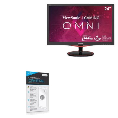 BoxWave Screen Protector Compatible with LG 24 Monitor (24GQ40W) - ClearTouch Crystal (2-Pack), HD Film Skin - Shields from Scratches