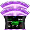 Maximm Cat 6 Ethernet Cable 1 Ft, (50-Pack) Cat6 Cable, LAN Internet and Network - UTP (Purple) 1 Foot view 1