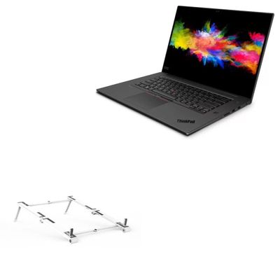 BoxWave Stand and Mount Compatible with Lenovo ThinkPad P1 (15 in - 20TH) - Pocket Aluminum Stand 3-in-1, Portable Multi Angle Viewing Riser - Metallic Silver