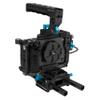 KONDOR BLUE FX3 / FX30 Base Rig | Lightweight Aerospace Grade Aluminum | Multiple Mounting Points | Modular Design | Built-in Arca Swiss Plate | Black view 1