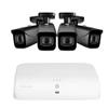 Lorex 4K (8 Camera Capable) 2TB Wired NVR System with 4 Black Bullet Cameras view 1