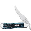Case XX WR POCKET KNIFE RUSSLOCK - POCKET WORN MEDITERRANEAN BLUE BONE PS JIG, ITEM 51859, LENGTH CLOSED 4 1/4 INCH (61963L SS) view 1