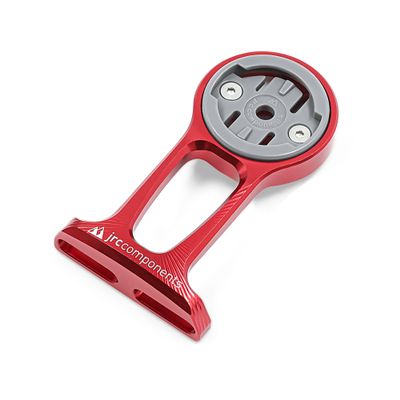 JRC Components Stem Out Front Mount | Compatible with Wahoo Elemnt GPS Devices | Lightweight CNC Machined Aluminum Body - Red