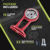 JRC Components Stem Out Front Mount | Compatible with Wahoo Elemnt GPS Devices | Lightweight CNC Machined Aluminum Body - Red view 3