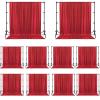 10 Pack 10ft x10ft Seamless Durable Backdrop for Party, Wedding, Baby Shower, Birthday, Graduation, Exhibition Decoration Photography Bridal Shower Drape Photo Booth Home Curtain view 1