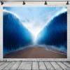 BELECO 9x6ft Fabric Moses Parting The Red Sea Photography Backdrop Jews Party Decor Banner Jewish Backdrop JHS God Blessed Holy Day Religious Belief Bible Story Church Religion Wall Mural Photo Props view 3