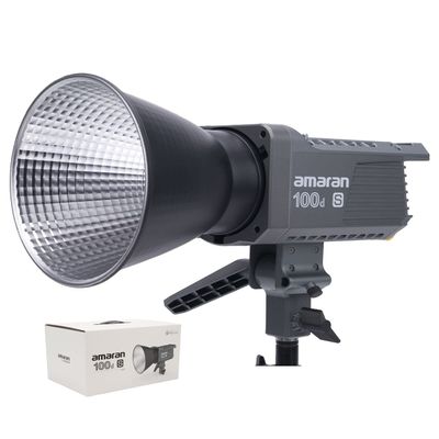 amaran 100dS Studio Light Daylight LED Video Light,amaran 100d upgrage Bluetooth App Control 8 Pre-Programmed Lighting Effects DC/AC Power Supply Photography Shooting Light (amaran 100dS)