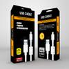 10FT Smartphone Mobile Phone USB Data Cable Charger - White | Compatible with iPhone | High Speed USB Cable | 2.1A view 3