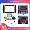 9 inch Car Radio Fascia Panel for VW T-ROC 2018 Passat Bora Stereo Frame Cable view 3
