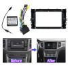 9 inch Car Radio Fascia Panel for VW T-ROC 2018 Passat Bora Stereo Frame Cable view 4
