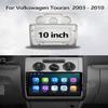 10.1 inch Car Radio Fascia Panel for Volkswagen VW Touran 03-2010 Stereo Frame Sliver view 3