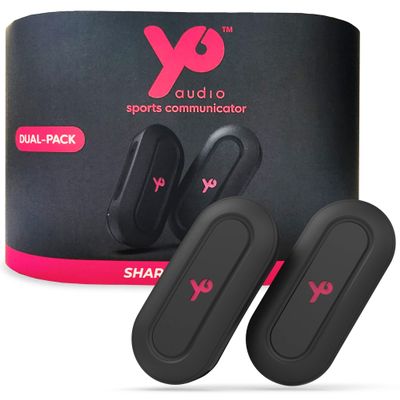 YO AUDIO Bluetooth Intercom Headset for Outdoor Adventure Sports - 2000ft+ Range for Snowboarding, Skiing, Motorcycling, Horseback Riding, Biking, and Climbing - Hands-Free Communication