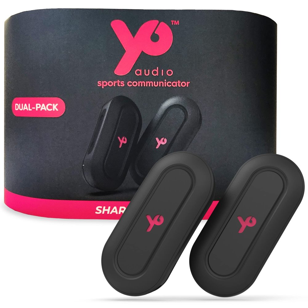 YO AUDIO Bluetooth Intercom Headset for Outdoor Adventure Sports - 2000ft+ Range for Snowboarding, Skiing, Motorcycling, Horseback Riding, Biking, and Climbing - Hands-Free Communication