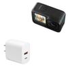 BoxWave Charger Compatible with GoPro Hero 11 CHDHX-111-CN (1.9 in) - PD miniCube (20W), 20W PD USB Type-C Wall Charger - Winter White view 1