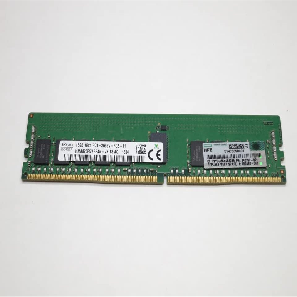 EPOCH 840757-091 16GB DDR4 2666 RDIMM ECC REG 1Rx4 CL19 PC4-21300 1.2V 288-PIN Server Module