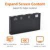 Amazon Basics HDMI Splitter 1 in 2 Out, 4K@60Hz for Dual Monitors, Mirror Only, Black view 2