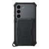 Samsung Galaxy S23 Rugged Gadget Phone Case, Heavy Duty Protective Cover w/Platform for Card Slot Holder, Wrist Strap, Detachable Accessories, US Version, EF-RS911CBEGUS, Titan view 1