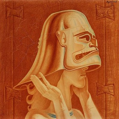 Stanislav Szukalski : The Ancestral Helmet : Archival Quality Art Print