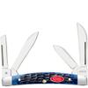 Case XX WR POCKET KNIFE NAVY BLUE JIGGED BONE SMALL CONGRESS, ITEM 6893, LENGTH CLOSED 3 1/8 INCH (6468 SS) view 1