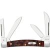 Case XX Small Congress Smooth Brown Maple Burl Wood Pocket Knife CA64069 view 1