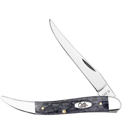 Case XX WR POCKET KNIFE MEDIUM TEXAS TOOTHPICK - POCKET WORN GRAY BONE CRANDALL JIG, ITEM 58421, LENGTH CLOSED 4 1/4 INCH (610094 CS)