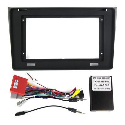 10.1''Car Fascia Panel for Mazda CX9 CX-9 CX 9 2006-2016 Stereo Frame Cable