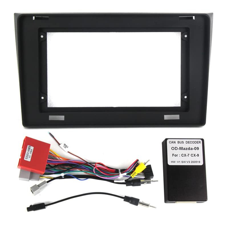 10.1''Car Fascia Panel for Mazda CX9 CX-9 CX 9 2006-2016 Stereo Frame Cable