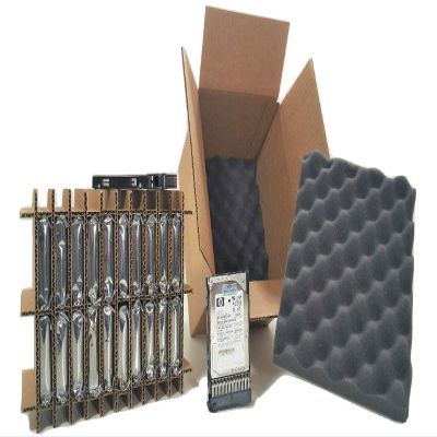 for 2.5" Hard Disk Drive with Tray, Shipping Boxes, 20 Count Slotted Moving Box with Foam Shock HDD Shipping Protector, Protective Corrugated Cardboard Packing, Pack of 5 Kits
