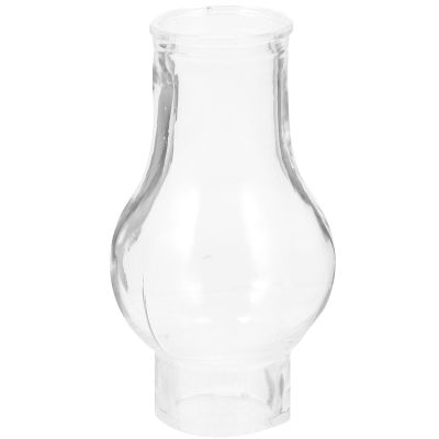 Old Fashioned Glass Oil Lamp Chimney Replacement Kerosene Lamp Chimney Clear Glass 3.14X1.30 inch Vintage Globe